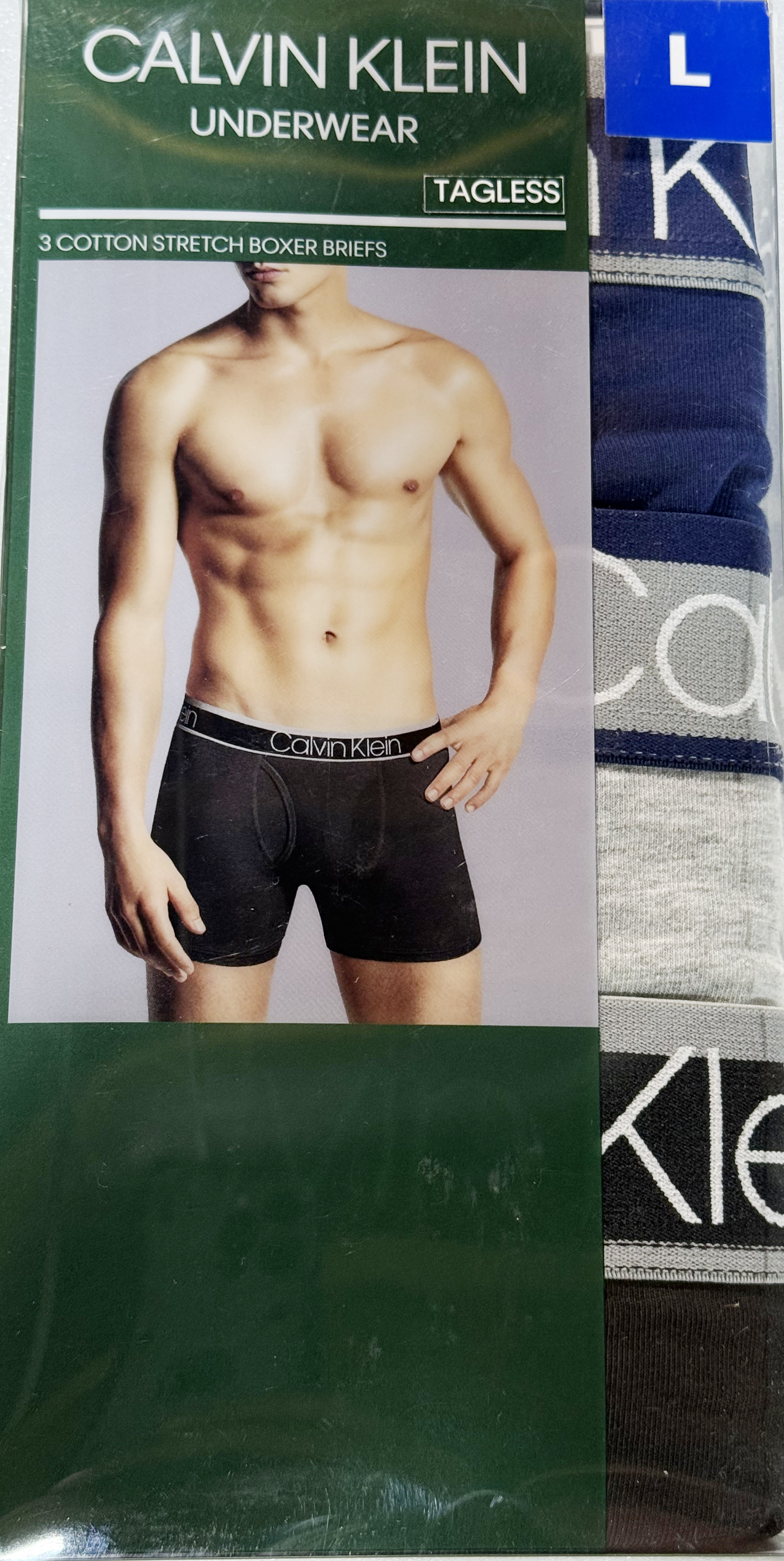 Calvin Klein Men's Cotton Stretch Boxer Brief (3-pack)